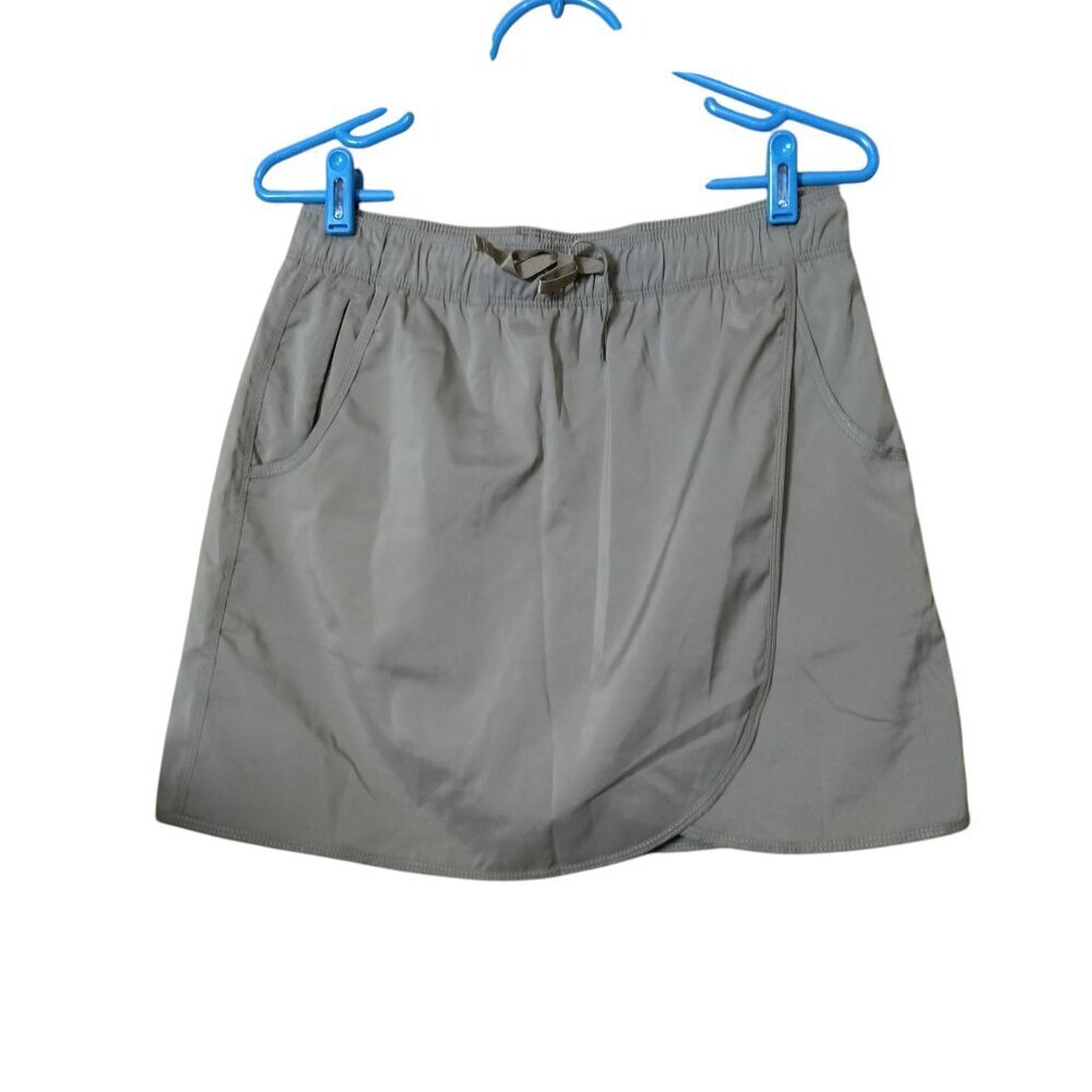 North River Outfitters Women's Small Pull On Faux Wrap Skort Khaki Pockets